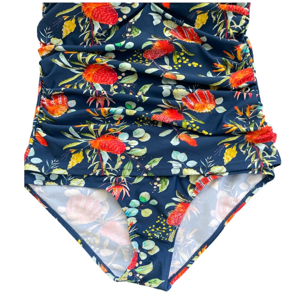 NWOT Boyleg Sarong front Swimsuit - Picture 2 of 4